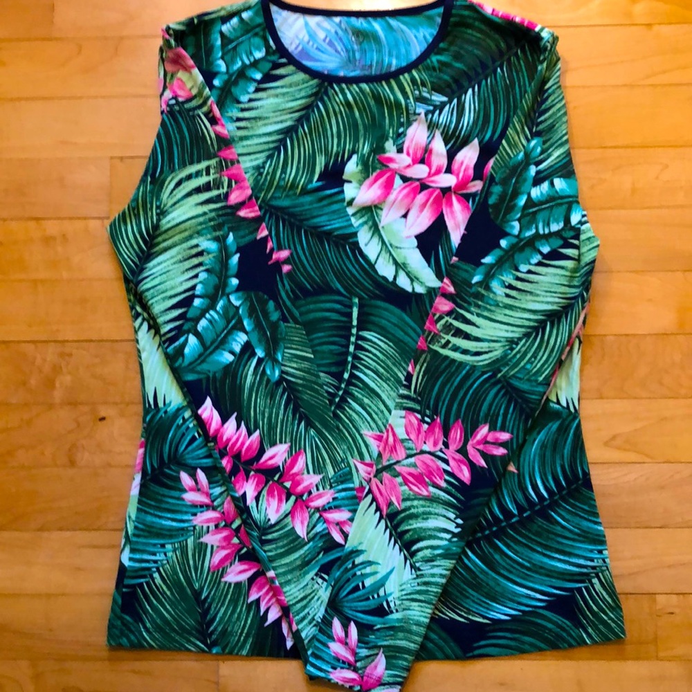Lands’ End Palm Print Rashguard